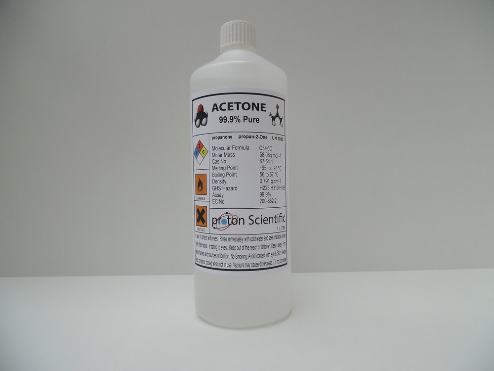 Anhydrous Acetone, 12oz - ACS Grade - 100% Acetone - Pure Acetone - The  Curated Chemical Collection