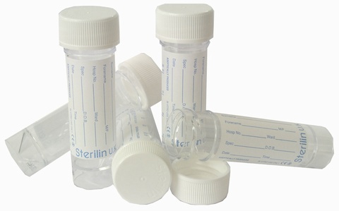 90ml Sample Cups 2pcs Short Sample Containers Leak Proof Cap for Lab Home Red | Harfington, 2